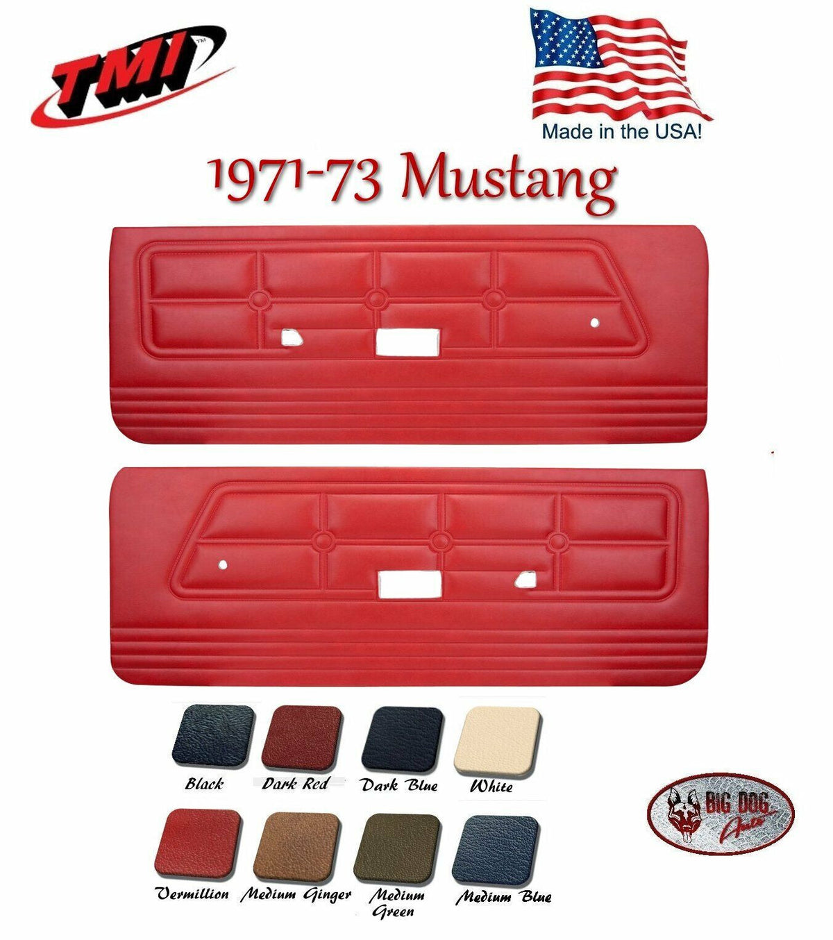 1965 Chevelle, El Camino Pre-Assembled Door Panel Set in Your Choice of  Colors