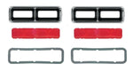 1968 Camaro RS Replacement Tail Light Set, Bezels, Lens, Speed Nuts Right & Left
