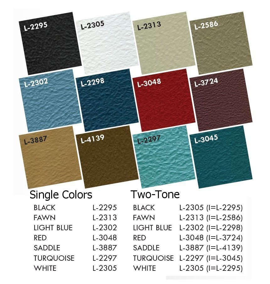 Two-Tone Door Panel Set Your Choice of Factory Colors 1965 Chevelle, El Camino