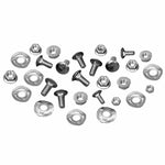 1965 - 68 Ford Mustang Bumper Bolt Kit Deluxe 28pc Kit W/ Wave Washers Stainless