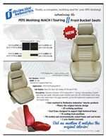 Mach 1 Touring II Fully Assembled Seats 1970 Mustang - Your Choice of Color