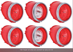 1965 Impala Complete Tail Light Kit, Lens and Back Up Lens Set w/Trim #881262