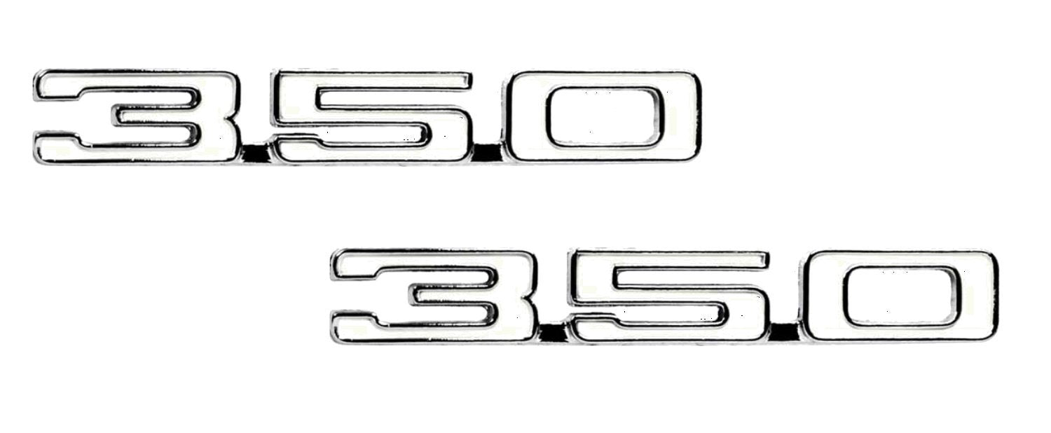 Chevrolet 350 Emblem Set. for 1968 Camaro *PAIR* - Authentic GM Parts