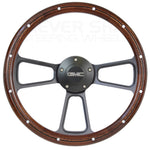 1970 - 73 GMC Pick Up Trucks Mahogany & Black Billet Steering Wheel & Boss Kit