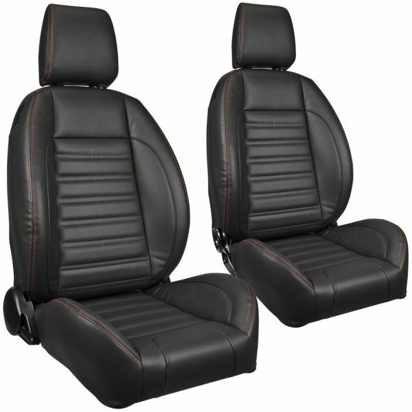 Sport Low Back with Headrest Bucket Seat Set w/Bracket Set for 1960-72 Chevy/GMC