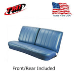 1966 Chevelle Coupe Blue Front/Rear Bench Seat Upholstery by TMI 