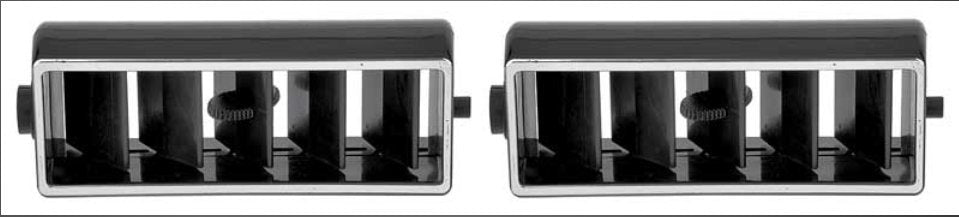 Camaro, Corvette, Nova, Chevy II Replacement AC Center Dash Vents - Pair- 748615