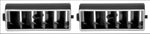 Camaro, Corvette, Nova, Chevy II Replacement AC Center Dash Vents - Pair- 748615