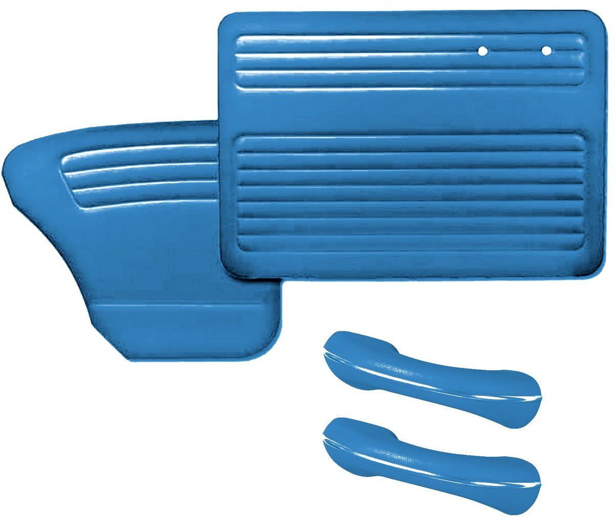 1958 - 64 VW Bug OEM Classic Seat Upholstery and Door Panel Set - Water Blue