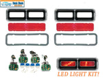 1968 Camaro RS Complete Dakota Digital LED Tail Light Kit, Bezels, Lens - PAIR