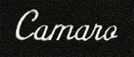 1967-69 Camaro Black Carpet Floor Mat Set w/Silver Camaro Script Style Logo -ACC