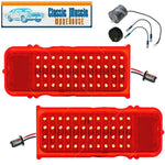 1968 Rally Sport Camaro Replacement LED Upgrade Tail Light Lens Set W/ Flasher