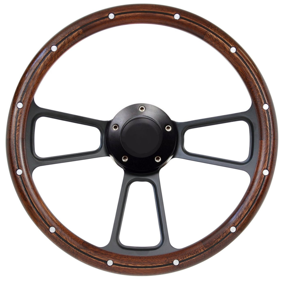 Ford And Mercury Real Mahogany Steering Wheel & Boss Kit 1965 to 1969