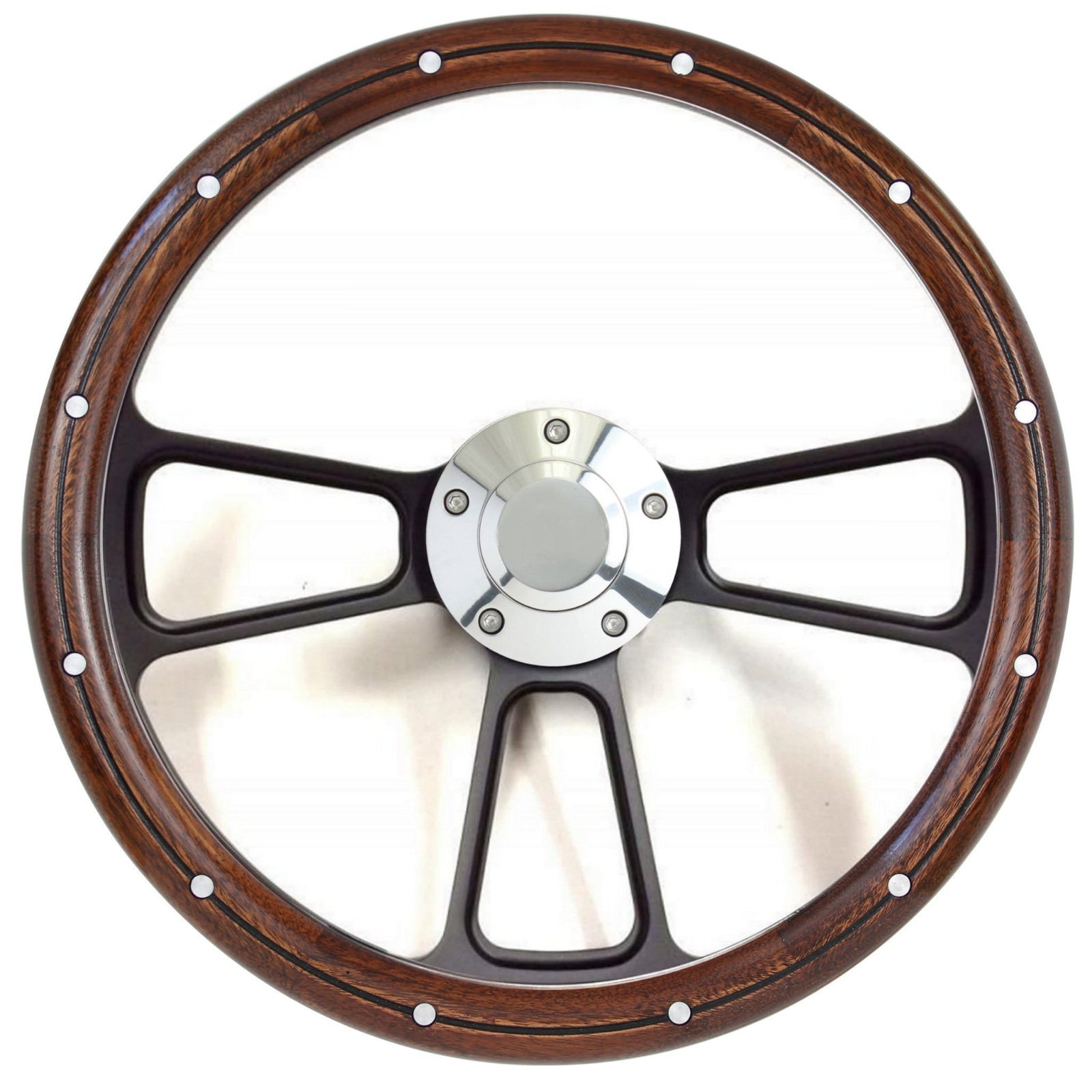 1949 -1957 Ford F1, F100 Pick Up Truck Mahogany Steering Wheel Custom Kit