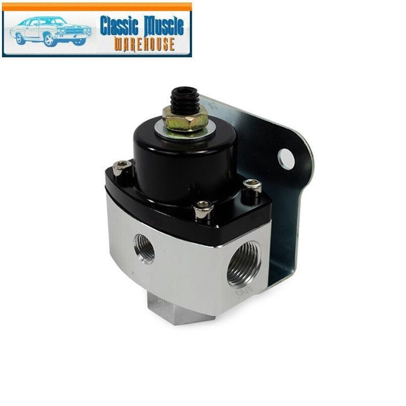 TSP Fuel Pressure Regulator JM1057BK; 5-12psi Billet Non-Return, Black, 3/8 NPT