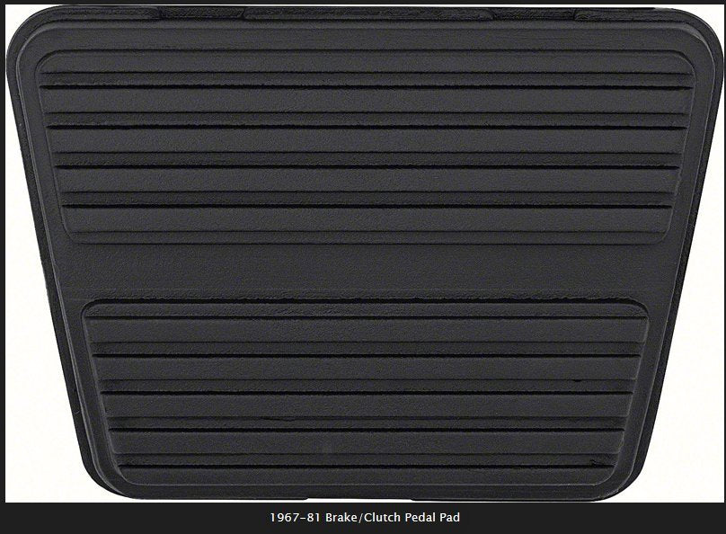 Camaro, Firebird Pedal Pad Set for Manual Transmission, Complete Replacement Set