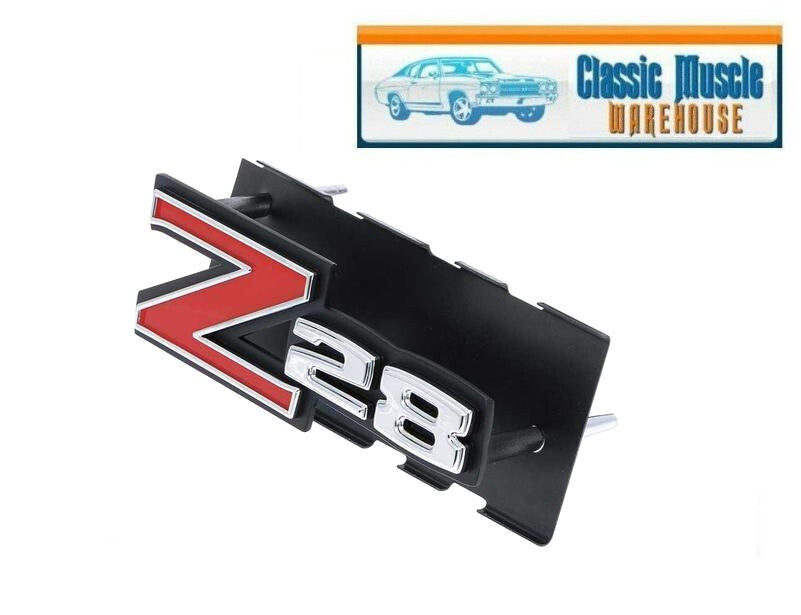 OER 338239 Grille Emblem Stock Style Red/White Z/28 Chevy Camaro 1972-73 Ea