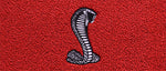 Custom Carpet & Matching Floor Mat Set w/ Cobra Logo 1965-68 Mustang Fastback