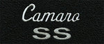 1967-69 Camaro Black Carpet Floor Mat Set with Silver Camaro SS Script Logo -ACC