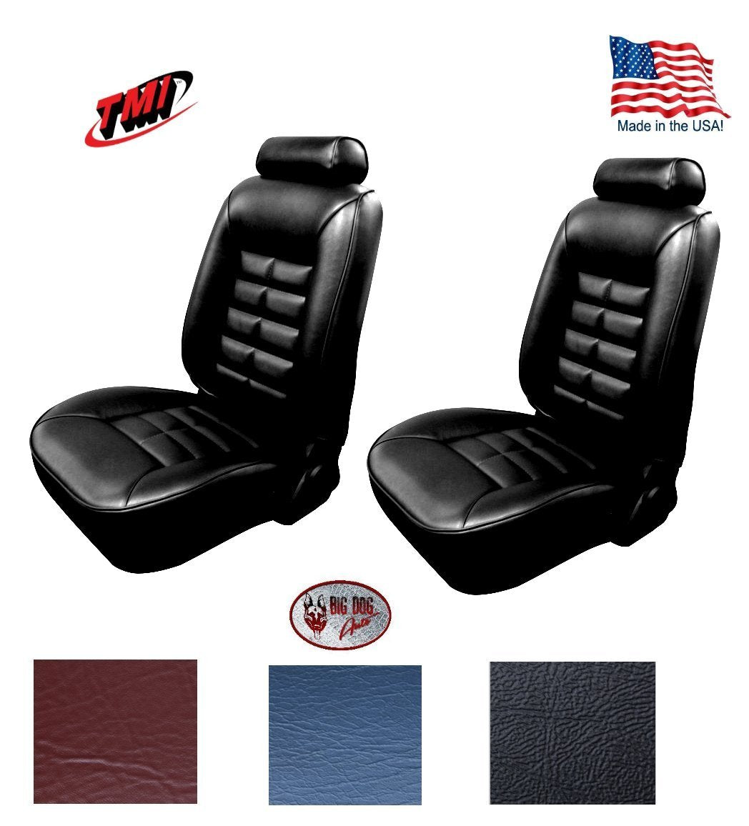 1981 - 92 Fox Body Mustang Coupe Low Back Bucket Seat Upholstery -F/R