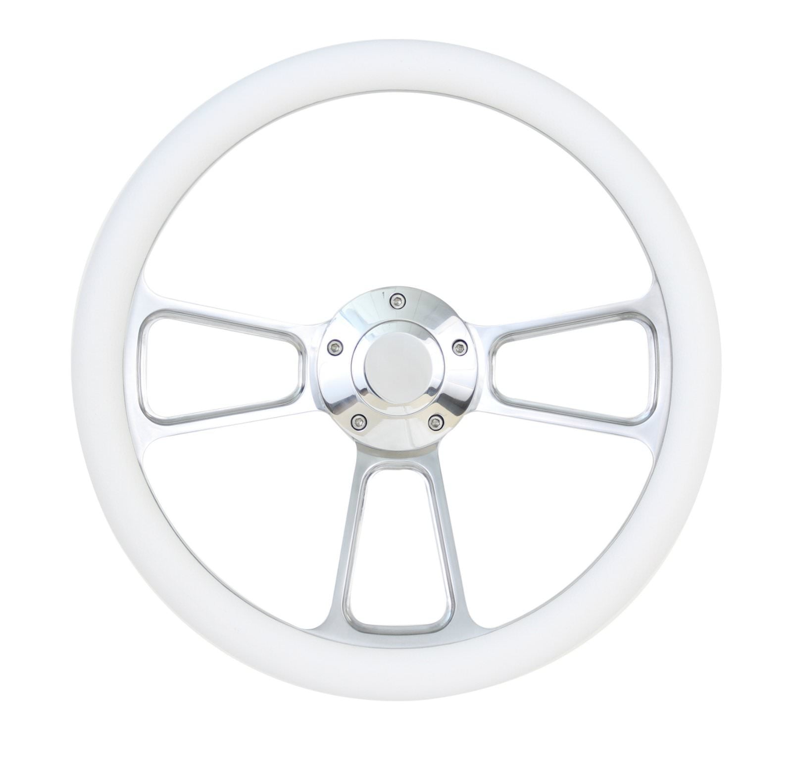 1963 - 1964 Ford Galaxy, Fairlane White & Billet Steering Wheel, Adapter Kit