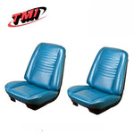 1967 Chevelle Coupe Metallic Turquoise Bucket Seat Upholstery by TMI
