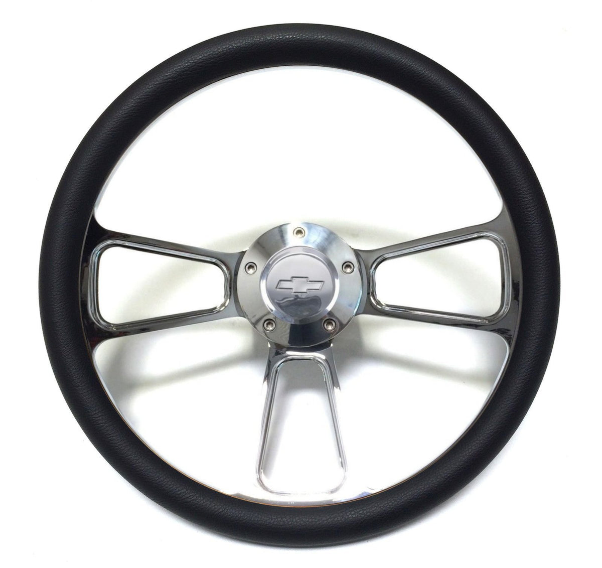 1967-1968 Chevy El Camino  14" Billet Black Muscle Wheel  Chevy Horn & Adapter