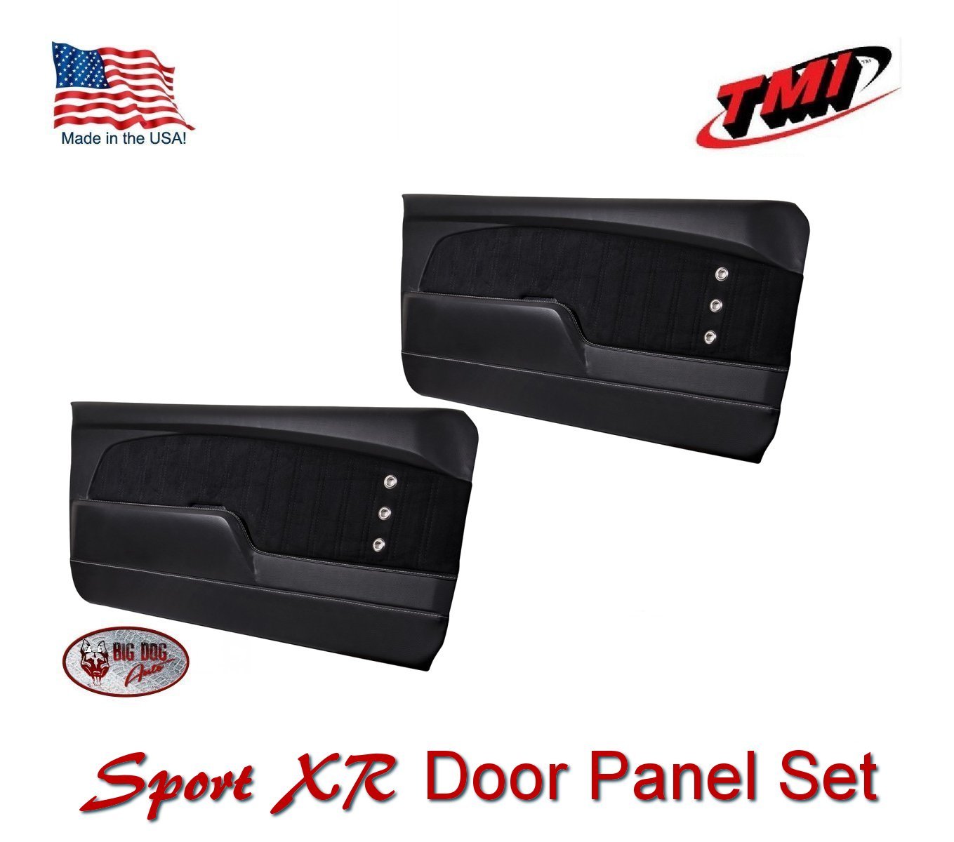1967 -68 Mustang Sport XR Molded Door & Rear Quarter Panel Set - Custom Made