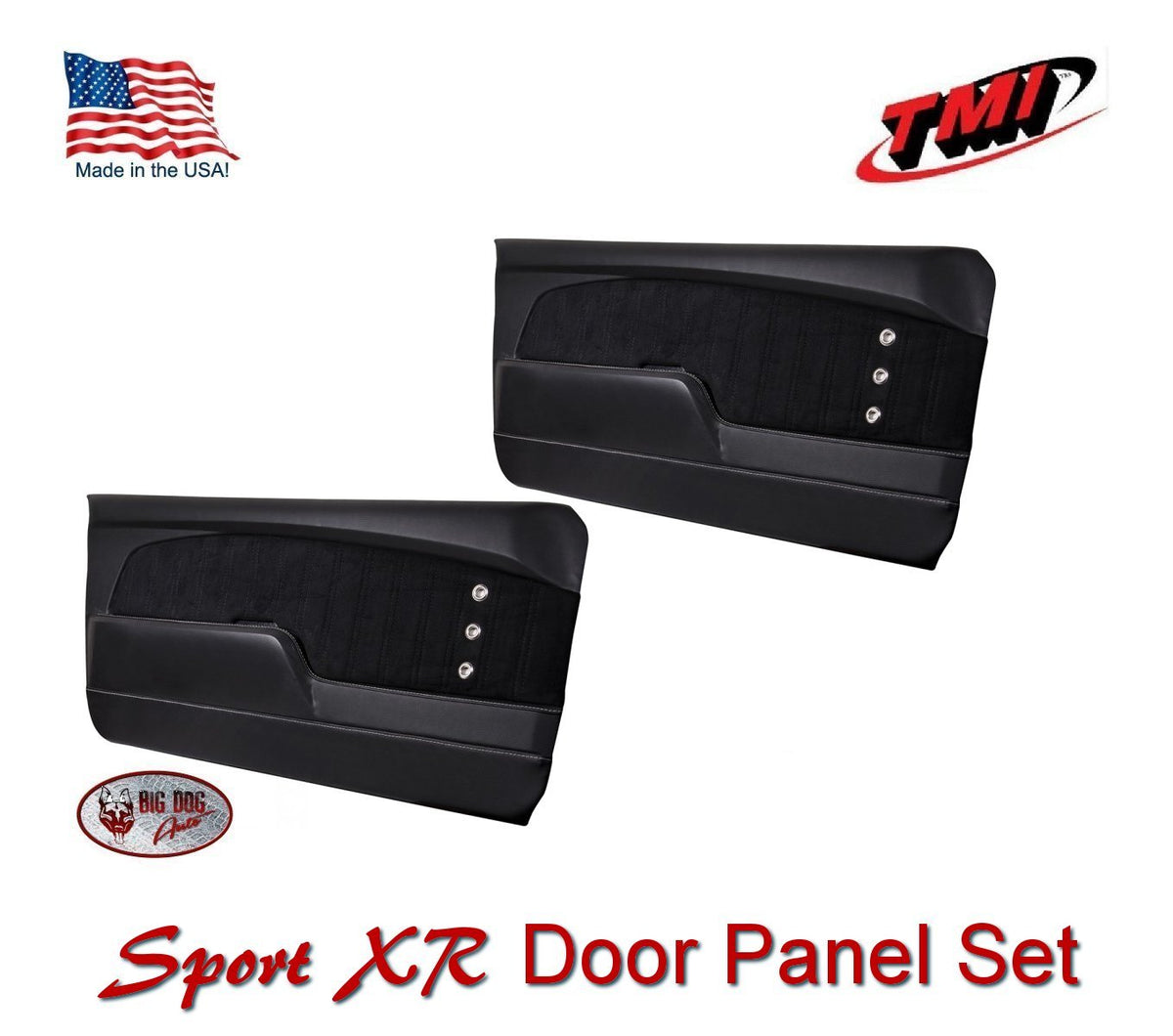 1967 -68 Mustang Sport XR Molded Door & Rear Quarter Panel Set - Custom Made