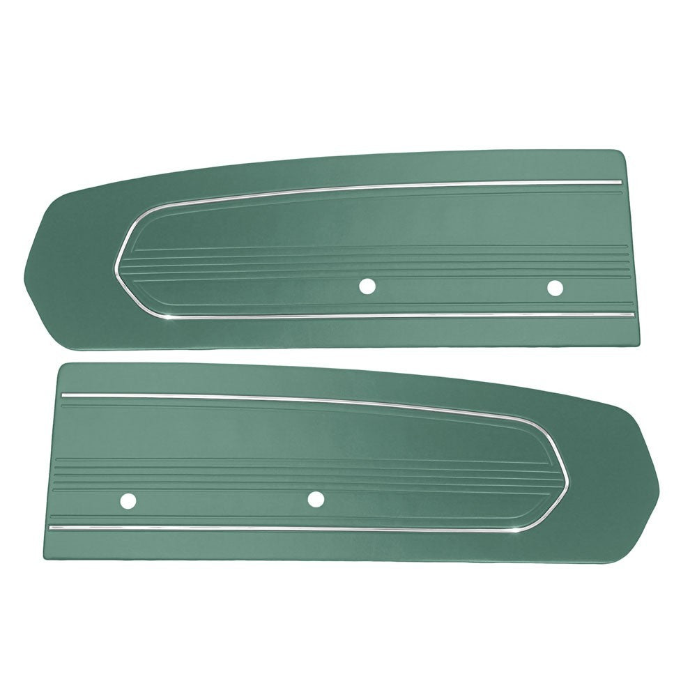 Turquoise Door Panels For 1967 Mustang -Pair- by TMI-Made in the USA  