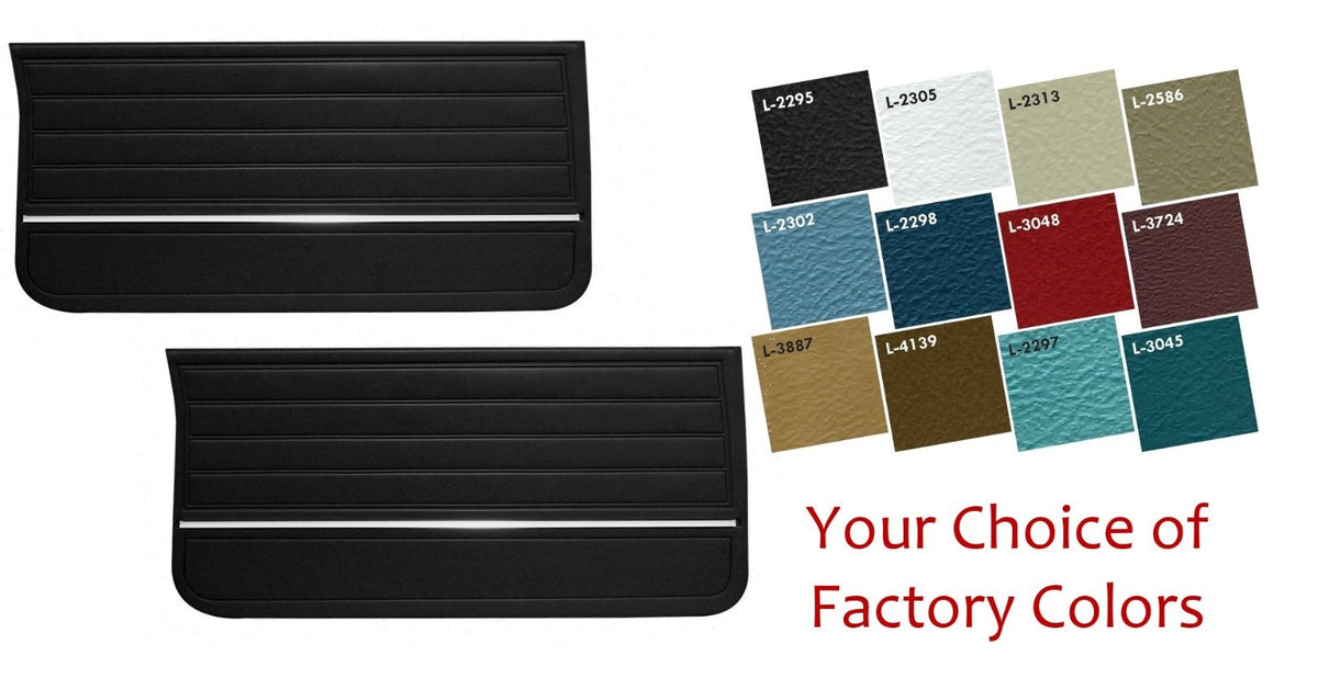 1965 Chevelle, El Camino Pre-Assembled Door Panel Set in Your Choice of  Colors