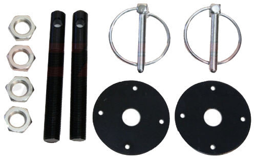 Black Hood Pin Kit Flip-Over Style Universal for Chevy   FREE SHIPPING