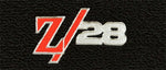 1967-69 Camaro Black Carpet Floor Mat Set with Silver Camaro Z/28 Logo -ACC