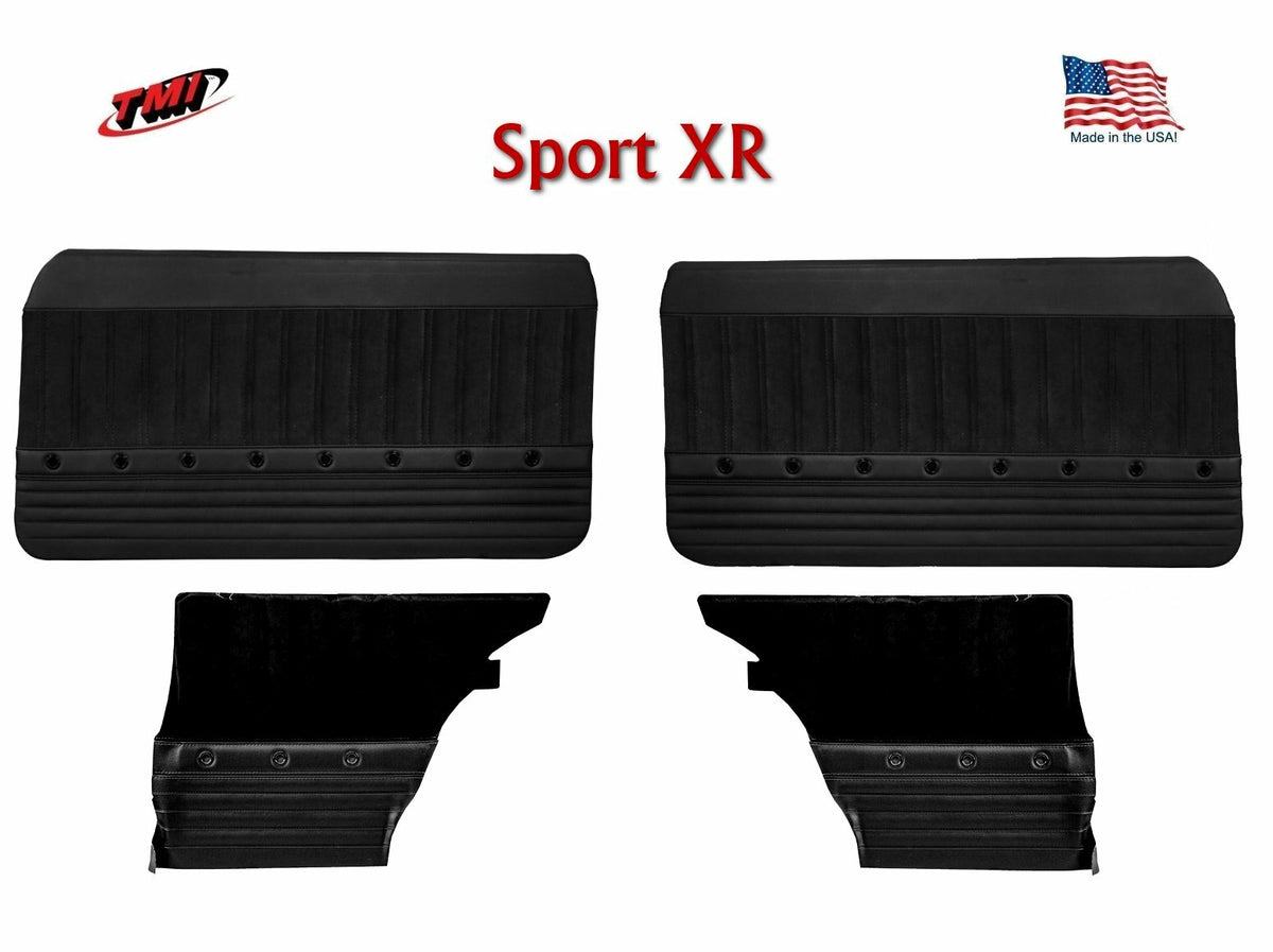 Sport XR Door & Rear Quarter Panels - Black - for 1969 Camaro by TMI