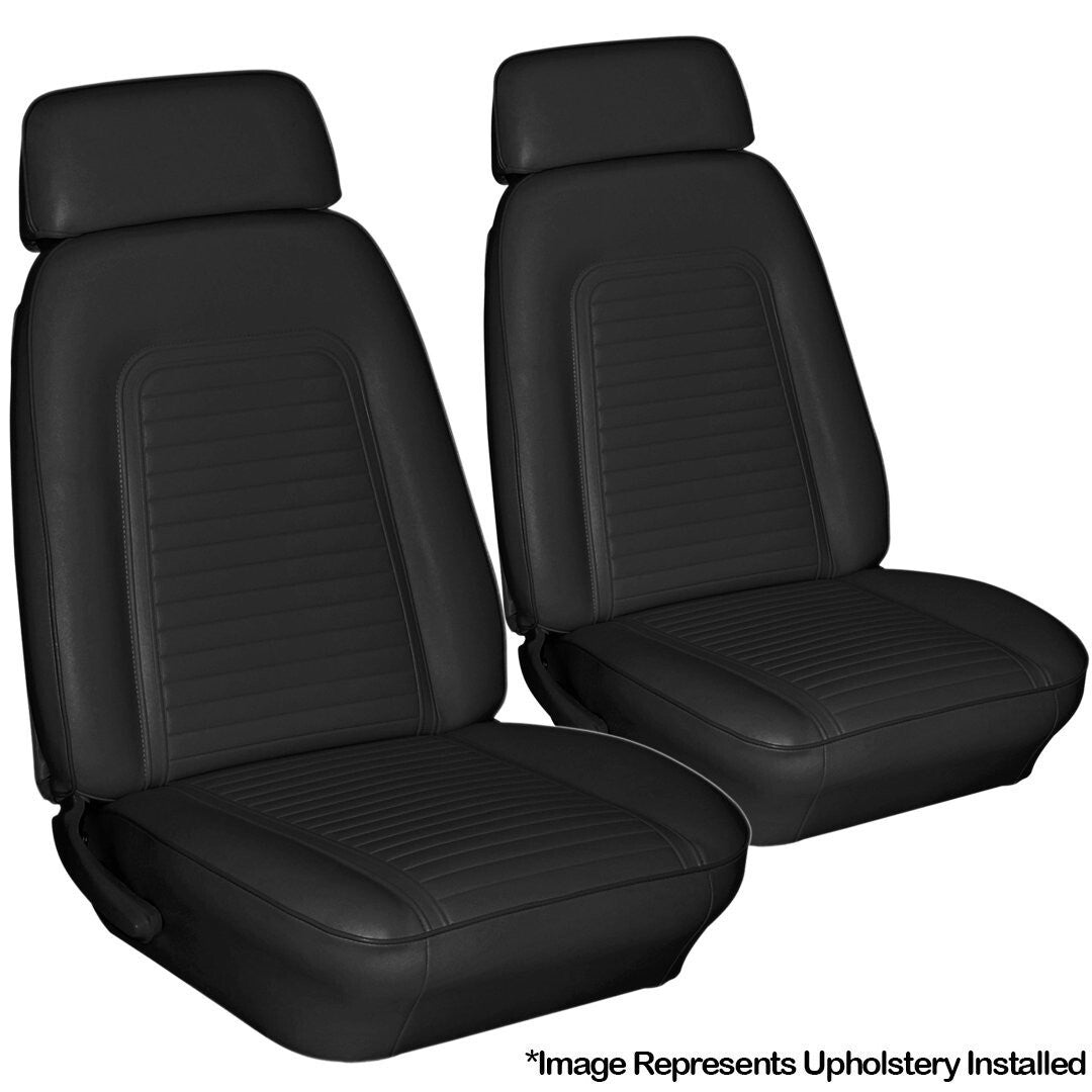 1969 Camaro Coupe & Convertible Front Bucket Seat Upholstery - Black