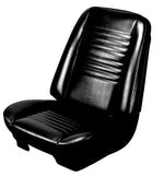 1967 Chevelle Coupe Black Bucket Seat/Rear Bench Upholstery by TMI 