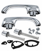 1970, 1971 & 1972 Chevelle Chrome Outside Door Handle With Button Set - PAIR