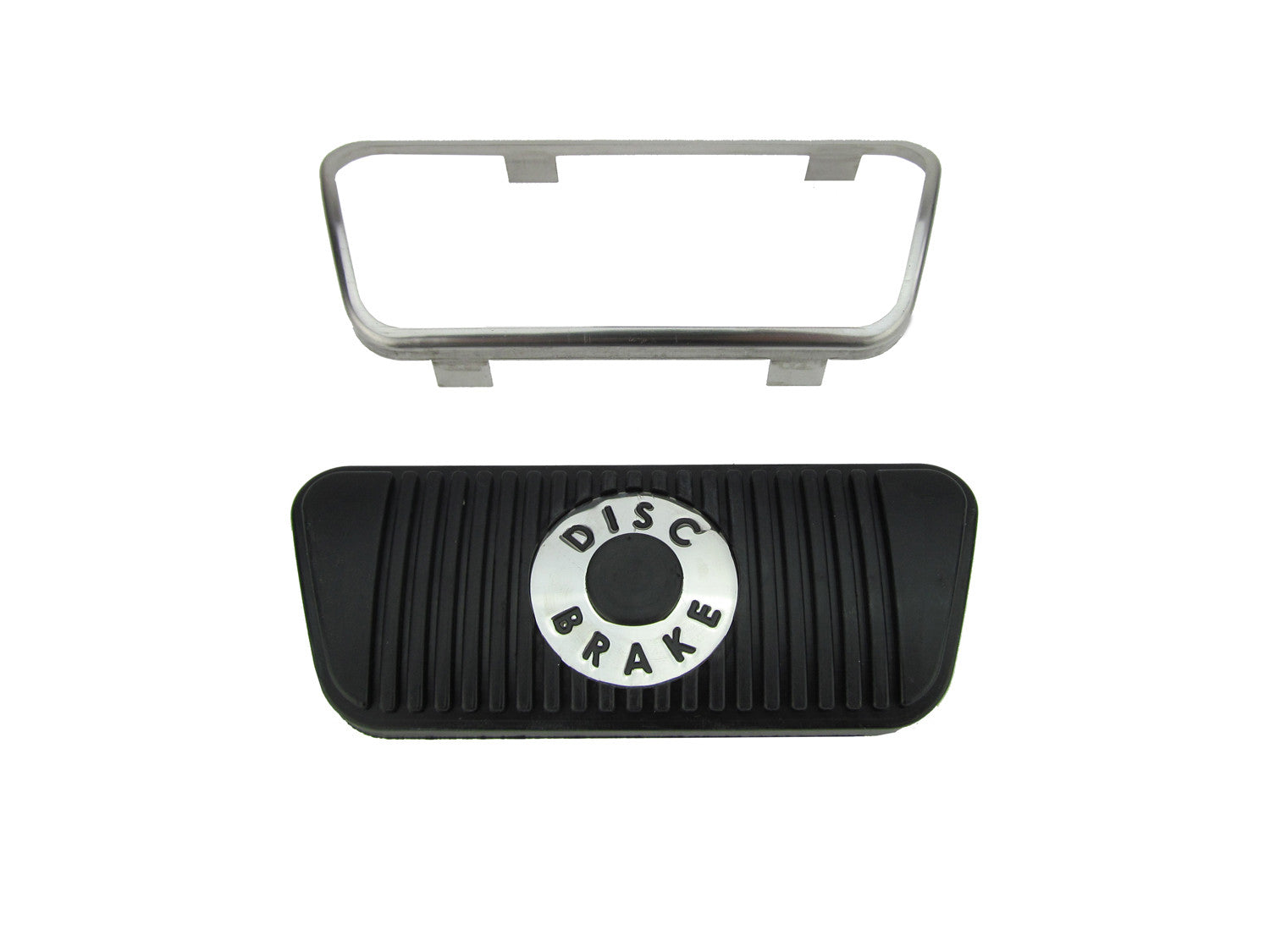 1965 1966 1967 Ford Mustang Replacement Disc Brake Pedal Pad w/SS Trim - Auto