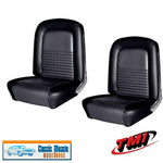 1967 Mustang Fastback Front/Rear Upholstery in Black by TMI
