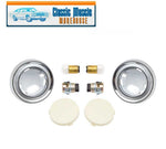 1962 - 1966 Impala Deluxe Sail Panel Dome Lamp Bezel, Lens, Bulb & Socket Kit