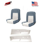 1964 - 66 Mustang Front & Rear Deluxe PONY Upholstery  + Door Panels