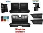1963 Impala H/T Coupe Interior Kit 3 with Upholstery, Front/Rear Panels, Carpet