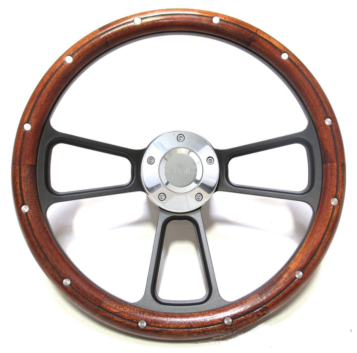 1960 GMC Pick Up Truck New Custom Mahogany Full Steering Wheel Boss Kit