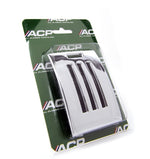 1964-66 Mustang Chrome Heater Dash Plate with 4-pc. Knob and Hardware Kit by ACP