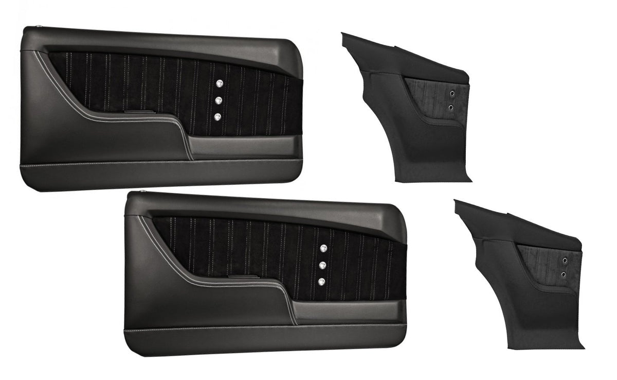 Sport XR Molded Door & Quarter Panel Set - Black - for 1969 Camaro by TMI 