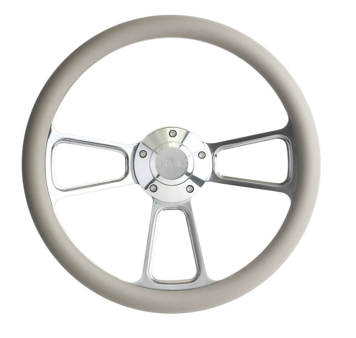1960 - 1969  GMC Pick Up Trucks Gray & Billet Steering Wheel GMC Horn Kit
