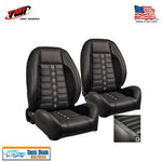 TMI Pro Series Sport XR Lowback Bucket Seats w/Blue Stitch