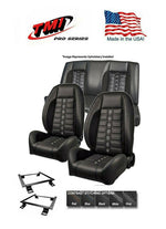 TMI Pro Series Sport XR Lowback Seats, Brackets & Rear Cover & Foam  67 Camaro