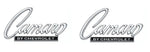 1968 - 69 Camaro by Chevrolet Header/Deck Emblem Set, Pair, #3916654