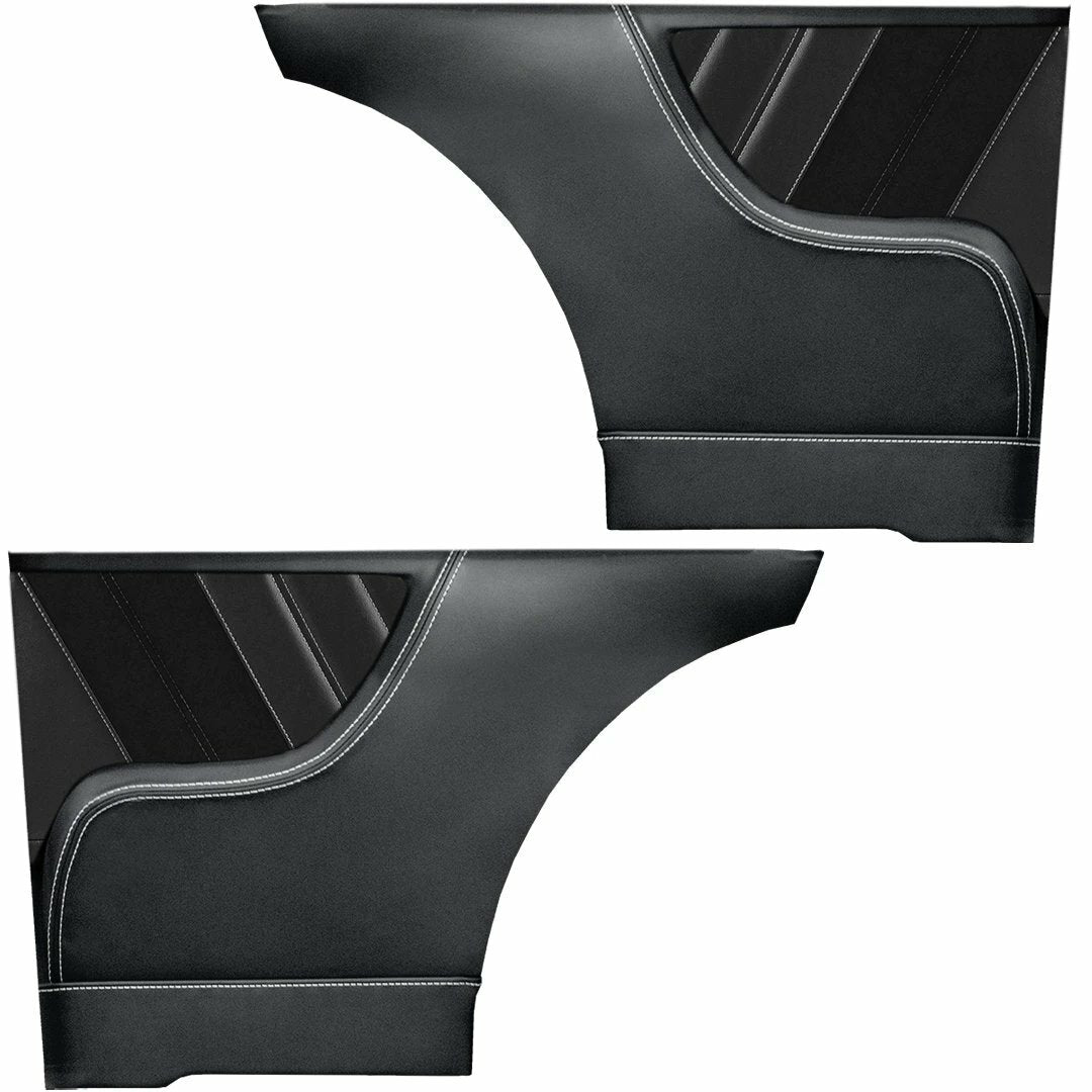 Sport R Molded Quarter Panel Set - Black - for 1962-65 Chevy II by TMI
